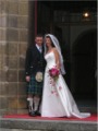 Ross & Mairie outside Rafford Church